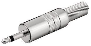Роз'єм Jack 3.5mm 2pin-конектор Goobay (75.01.1012) /M Mono Metal+захист (для пайки) 75.01.1012 фото