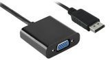 Перехідник відео DisplayPort-VGA HD15 M/F (VGA-екран) Lucom (78.01.9004) 1080p 0.24m Gold 78.01.9004 фото