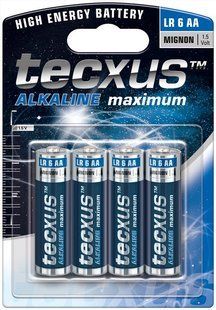 Аксесуари мобільні Батарейка Tecxus(75.02.3633) AA 2700mAh x4шт LR6 AlkalineMang