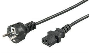 Кабель живлення пристроїв IEC(Schuko)-(C13) M/F 2.0m Goobay (75.05.0098) прямий 3x0.75mm Cu 75.05.0098 фото