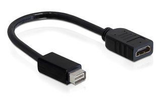 Перехідник відео HDMI-DVI mini F/M Delock (70.06.5252) 0.2m D=5.5mm Nickel 70.06.5252 фото