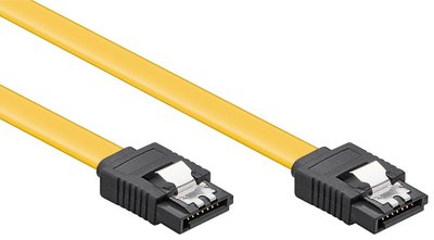 Кабель накопичувача SATA 7p M/M 0.7m Delock (70.08.2813) прямий 6Gbps AWG26 Latch Gold 70.08.2813 фото