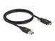 Кабель пристроїв USB Type-C-3.0A M/M 1.0m Delock (70.08.3718) (USB3.2 Gen2) Host-USB-A Screw