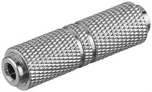 Перехідник аудіо Jack 3.5mm 3pin F/F Goobay (75.01.1884) адаптер стерео D=9.6mm AUX Zinc 75.01.1884 фото
