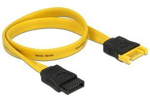 Подовжувач накопичувача SATA 7p M/F 0.3m Delock (70.08.2855) extender 6Gbps AWG26
