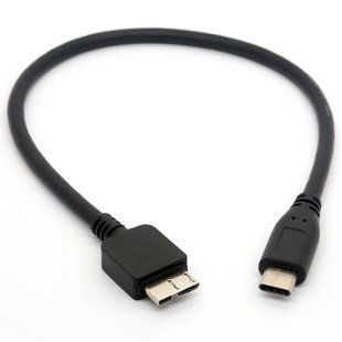 Кабель пристроїв USB Type-C-3.0microB M/M 0.3m Lucom (62.09.8517) (USB3.0) 2xShielded AWG26+28 Cu 62.09.8517 фото