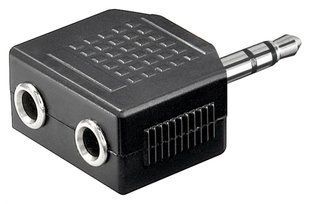 Перехідник аудіо Jack 3.5mm 3pin 1x2 M/F (Splitter) Goobay (75.01.1104) адаптер Y-form Stereo-Stereo AUX 75.01.1104 фото