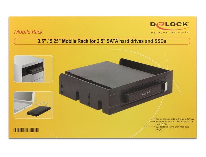 Корпус накопичувача SATA 22p (кишеня) Delock (70.04.7213) +USB3.0 внутр.5.25/3.5/2.5 6Gbps 70.04.7213 фото