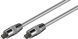 Кабель аудіо оптичний Toslink 2.0m Goobay (75.03.3802) D=6.0mm Metal Chrome