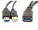 Кабель пристроїв USB3.0 A 1x2 F/M Lucom (62.09.8516) 0.3m Y-form AWG28 3xShielded Cu 62.09.8516 фото 2
