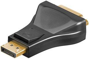 Перехідник відео DisplayPort-DVI M/F (DVI-екран) Goobay (75.05.1720) v1.1 1080p адаптер 24+5 Gold 75.05.1720 фото