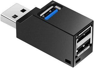 Перехідник обладнання USB3.0 A 1x3 (HUB) Lucom (62.09.8450) Pas Mini Keychain 62.09.8450 фото