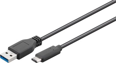 Кабель пристроїв USB Type-C-3.0A M/M 0.5m Goobay (75.06.7999) (USB3.0) 15W AWG28 D=4.0mm Cu 75.06.7999 фото