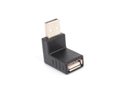 Перехідник обладнання USB2.0 A M/F Lucom (62.09.8231) адаптер 90°вверх 62.09.8231 фото