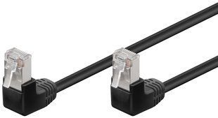 Патч-корд RJ45 FTP5e 0.5m Goobay (75.09.6077) patch AWG26 2x90&deg; D=4.9mm Gold 75.09.6077 фото