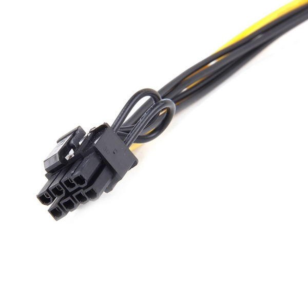 Кабель живлення внутрішній PCIePower 8p-SATA 15p M/M Lucom(62.09.8017) 0.20m AWG18 (8/6pin) 6+2pin 62.09.8017 фото