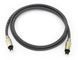Кабель аудіо оптичний Toslink 1.0m Lucom (62.09.8120) D=6.0mm NetShielding Metal Gold