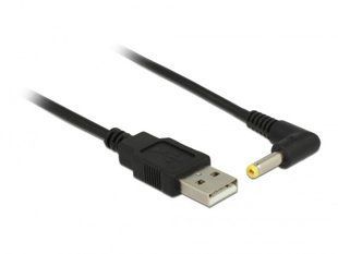 Кабель живлення пристроїв USB2.0 A-Jack DC M/M 1.5m Delock (70.08.5544) 4.0x1.7mm Power 90&deg; кутовий