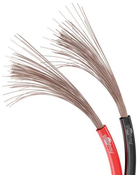 Кабель аудіо в бухті FreeEnd аудіо (4.0кв.мм) Goobay (75.06.7738) 10m 2x4.0mm D=5x10.0mm R/B 75.06.7738 фото