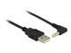 Кабель живлення пристроїв USB2.0 A-Jack DC M/M 1.5m Delock (70.08.5544) 4.0x1.7mm Power 90&deg; кутовий