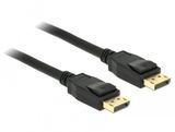 Кабель монітора-сигнальний DisplayPort M/M 1.5m Delock (70.08.5508) v1.2 4K@60Hz 19p D=7.3mm Gold Cu 70.08.5508 фото