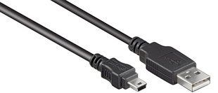 Кабель пристроїв USB2.0 A-mini 5p M/M 1.8m Goobay (75.05.0767) AWG28 2xShielded D=4.0mm Cu 75.05.0767 фото
