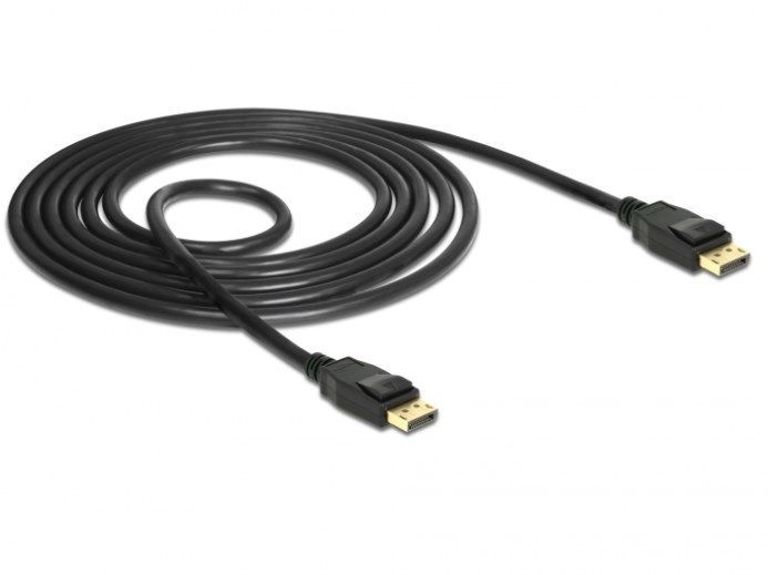 Кабель монітора-сигнальний DisplayPort M/M 1.5m Delock (70.08.5508) v1.2 4K@60Hz 19p D=7.3mm Gold Cu 70.08.5508 фото