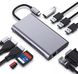 Перехідник відео USB Type-C-HDMI M/F Lucom (62.09.8375) +VGA +PD87W 4xUSB +RJ45+Cardread 62.09.8375 фото 2