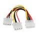 Кабель живлення внутрішній MoleX 1x2 M/F (Splitter) Lucom(62.09.8003) 0.20m 4pin Y-form 62.09.8003 фото 1