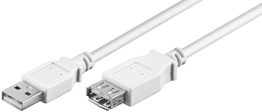 Кабель пристроїв-подовжувач USB2.0 A M/F 0.6m Goobay (75.09.6197) AWG24+28 2xShielded D=4.0mm Cu 75.09.6197 фото