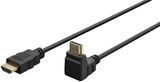 Кабель монітора-сигнальний HDMI M/M 5.0m Goobay (75.06.1298) v2.0 4K@60Hz 90&deg;вверх кутовий 75.06.1298 фото