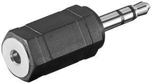 Перехідник аудіо Jack 2.5mm 3pin-3.5mm 3pin F/M Lucom (25.02.5053) адаптер Stereo Plastic