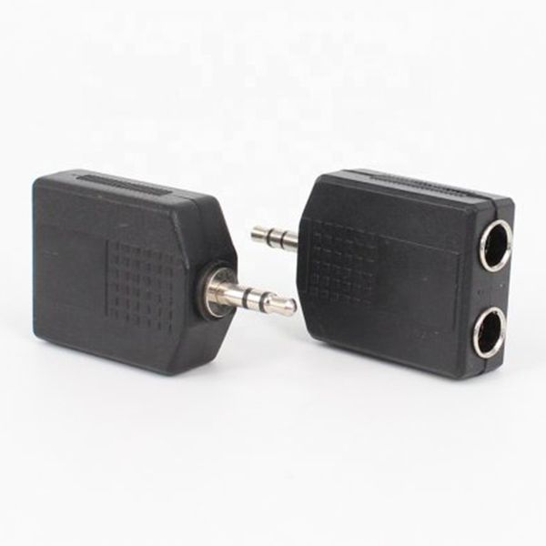 Перехідник аудіо Jack 3.5mm 3pin-6.3mm M/F Lucom (62.09.8050) адаптер 1x2 Stereo Splitter 62.09.8050 фото