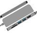 Перехідник відео USB Type-C-HDMI M/F Lucom (62.09.8376) +PD87W 2xUSB3.0 +Cardreader
