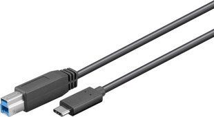 Перехідник обладнання USB Type-C-3.0B M/M 1.0m Goobay (75.06.7986) (USB3.0) 15W D=3.8mm Gold Cu 75.06.7986 фото