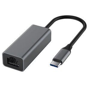 Перехідник мережевий USB Type-C-RJ45 M/F Lucom (62.09.8527) (USB3.0) 0.20m GigaLan 62.09.8527 фото