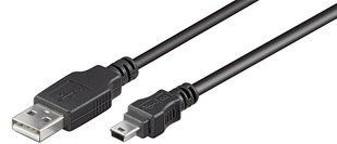 Кабель пристроїв USB2.0 A-mini 5p M/M 5.0m Goobay (75.05.0769) AWG28 2xShielded D=4.0mm Cu 75.05.0769 фото