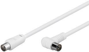 Кабель антенний-подовжувач RF:Coaxial M/F 1.5m Goobay (75.06.7359) 75 Ohm Fx90&deg; D=5.3 2xShield 80dB 75.06.7359 фото