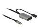 Кабель пристроїв-подовжувач USB Type-C M/F (Active) 5.0m Delock (70.08.5392) (USB3.0) AWG22+28 D=4.6mm