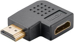 Перехідник відео HDMI M/F (адаптер) Goobay (75.06.5750) 90&deg;вліво 8K@60Hz HDR 75.06.5750 фото