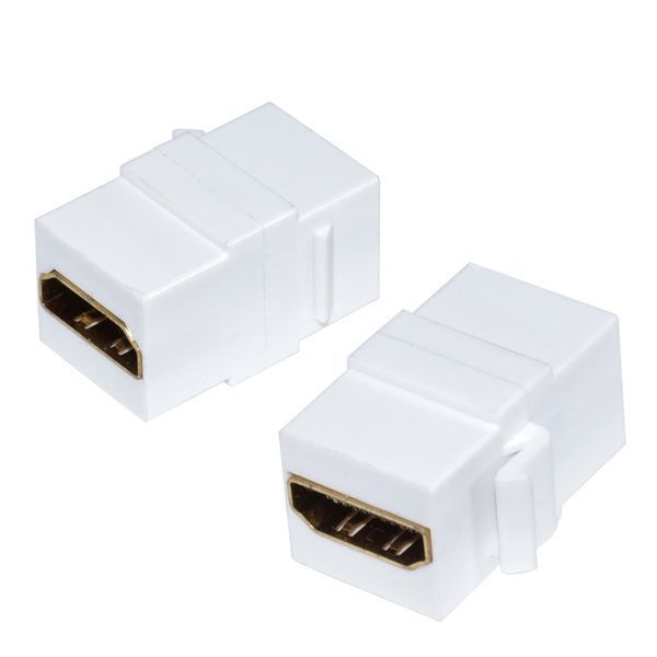 Перехідник відео HDMI F/F (Keystone) Lucom (62.09.8133) адаптер v2.0 4K@60Hz прямий 62.09.8133 фото