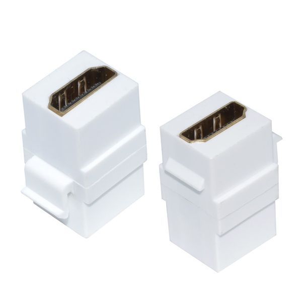 Перехідник відео HDMI F/F (Keystone) Lucom (62.09.8133) адаптер v2.0 4K@60Hz прямий 62.09.8133 фото