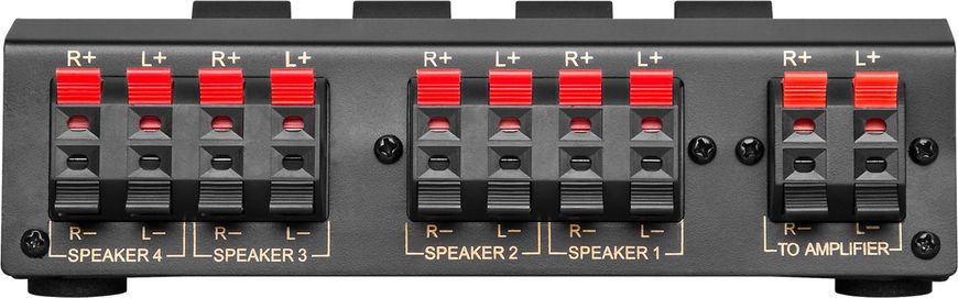 Перехідник аудіо Terminal block 8x2 F/F Goobay (75.02.7934) Switch Speaker 4xPair 200W 75.02.7934 фото