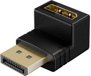Перехідник відео DisplayPort M/F (адаптер) Goobay (75.07.7129) v2.1 8K@144Hz кутовий 90&deg; вверх 75.07.7129 фото