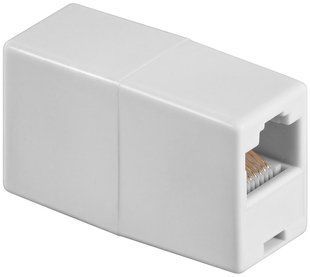 Перехідник мережевий RJ45 UTP5e F/F Goobay (75.09.3058) RJ45 адаптер ISDN 1:1 8P8C 75.09.3058 фото