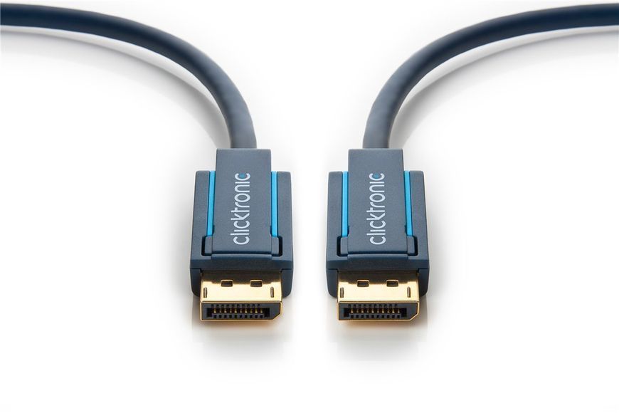 Кабель монітора-сигнальний DisplayPort M/M 5.0m ClickTronic (75.07.0713) Casual 4K@60Hz 19p D=6.0mm 112xW 75.07.0713 фото