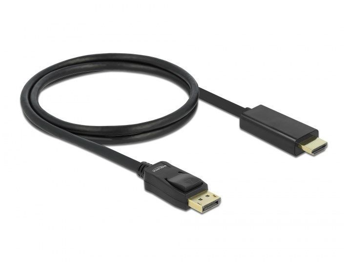 Кабель монітора-адаптер DisplayPort-HDMI M/M (HDMIекран) 1.0m Delock (70.08.2586) 1080p DP++ 3xShielded Pas 70.08.2586 фото