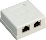 Розетка мережева RJ45 STP6 2x2 (розетка) Goobay (75.07.7635) зовнішня LSA Punch down AWG22-24 75.07.7635 фото