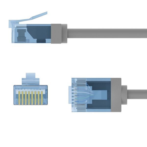 Патч-корд RJ45 UTP6a 3.0m Goobay (75.07.4224) patch Slim Ultra Flexi PoE+ Cu 75.07.4224 фото