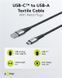 Кабель пристроїв USB Type-C-2.0A M/M 1.0m Goobay (75.04.9296) (USB2.0) 60W Textile Metal Cu 75.04.9296 фото 7